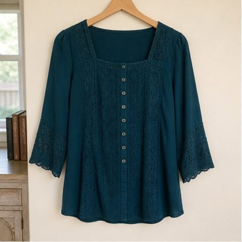 Teal Tunic Blouse